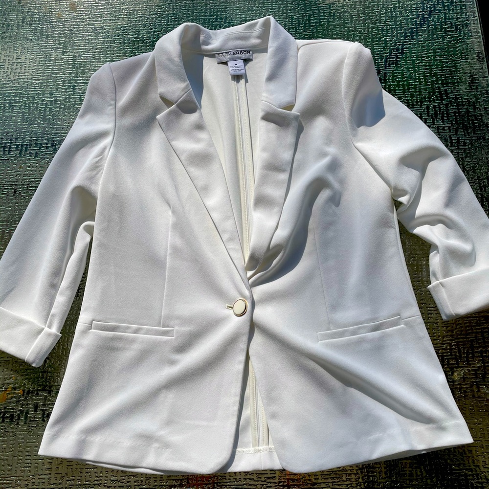 white blazer